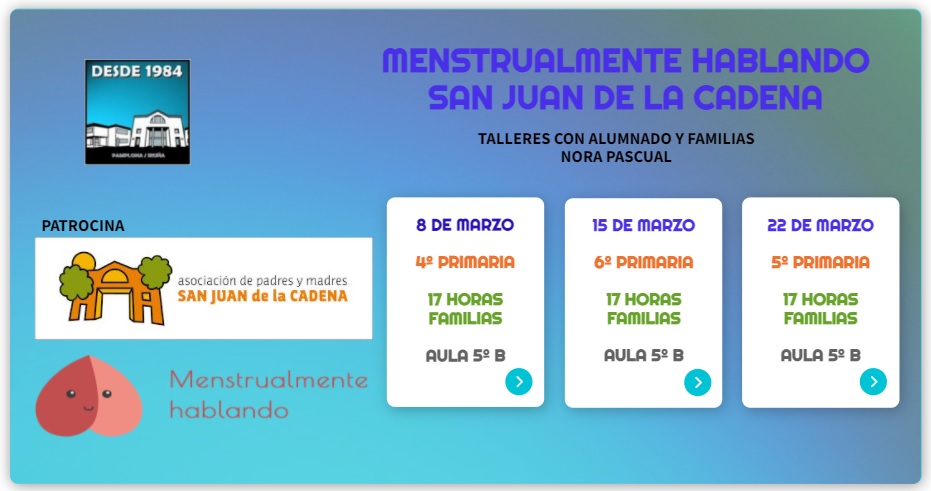 Charla Menstruanlmente hablando  - Apyma - San Juan De la Cadena