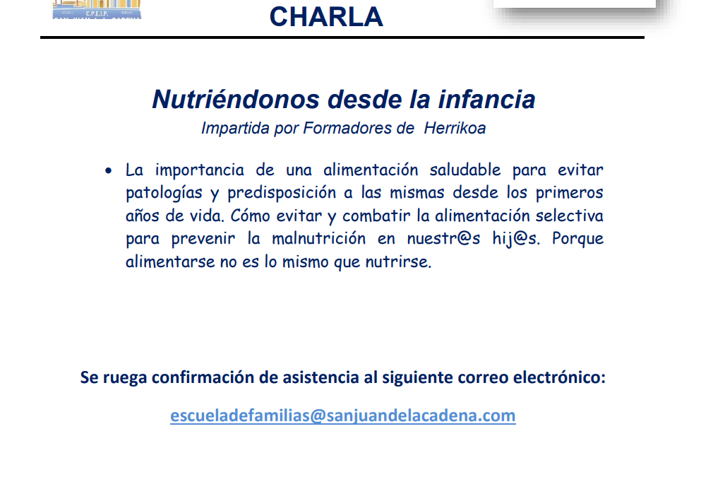 NUTRIÉNDONOS DESDE LA INFANCIA